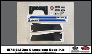 1972 Ski Doo Olympique Decal Kit 