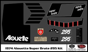 74 Alouette Super Brute 295 Decal Kit 