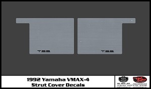 1992 Yamaha VMAX-4 Snowmobile Reproduction Decals- Strut Covers 