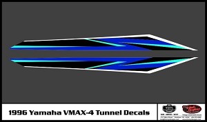 1996 VMAX-4 Snowmobile Tunnel Decals 