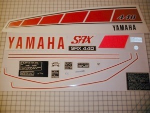 76 YAMAHA SRX 440 - CDN Decal Kit 