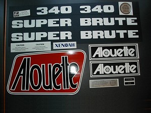 76 Alouette Super Brute 250 Decal Kit 