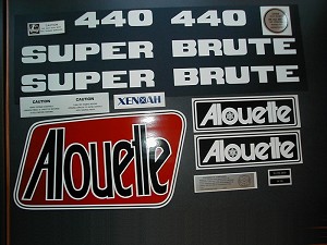 76 Alouette Super Brute 440 Decal Kit 