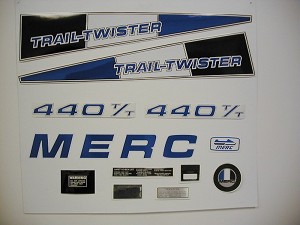 76 MERC Trail Twister 440 Decal Kit 